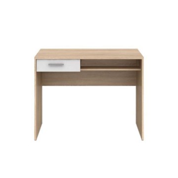 Bureau Nepo en chêne blanc avec tiroir 100 cm.