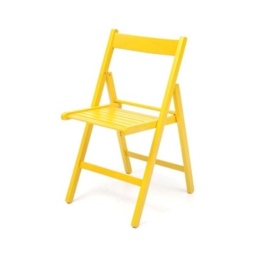 Chaise pliante Penelope en bois jaune