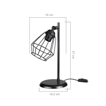 Lampe à poser EkinoKs noir MDL4266
