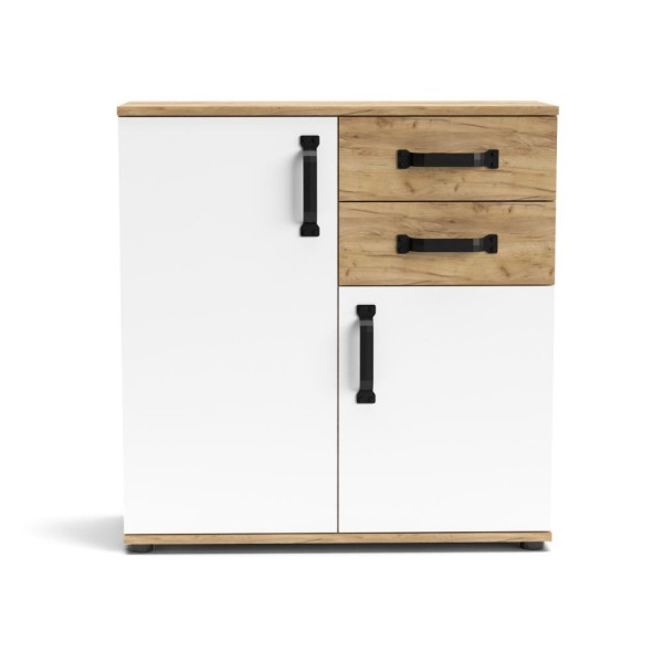 Buffet Mosso MO2 en chêne et blanc Buffet Mosso MO2 en chêne et blanc