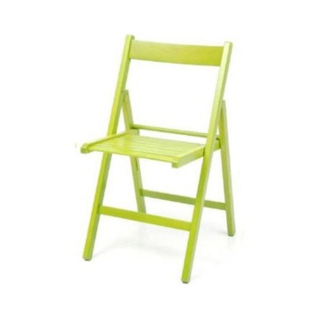 Chaise pliante en bois vert Penelope