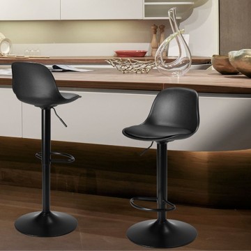 Tabouret réglable Rand entièrement noir