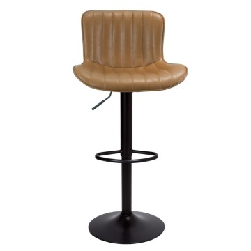 Tabouret réglable Snas couleur colombe avec pied noir