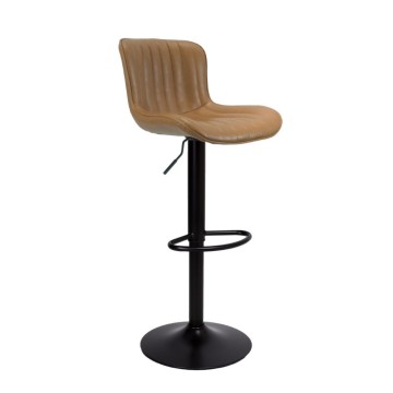 Tabouret réglable Snas couleur colombe avec pied noir