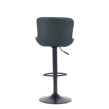 Tabouret réglable Snas gris avec pied noir