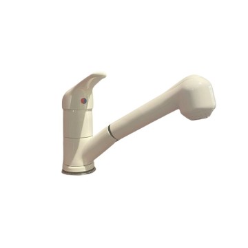 Mitigeur évier douchette extractible blanc - Paini
