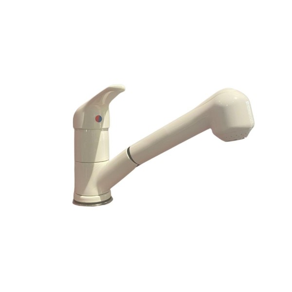 Mitigeur évier douchette extractible blanc - Paini Mitigeur évier douchette extractible blanc - Paini