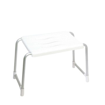 Tabouret de bain ou de douche blanc KV02 capacité de charge 150 kg