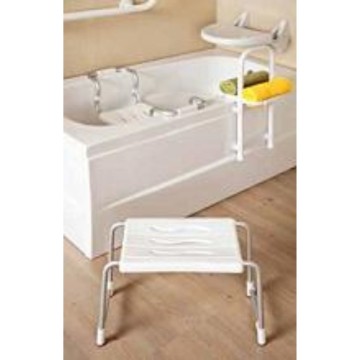 Tabouret de bain ou de douche blanc KV02 capacité de charge 150 kg