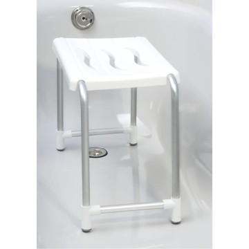 Tabouret de bain ou de douche blanc KV02 capacité de charge 150 kg
