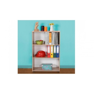 Bibliothèque 100h cm basse avec trois étagères sonoma colour