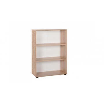 Bibliothèque 100h cm basse avec trois étagères sonoma colour