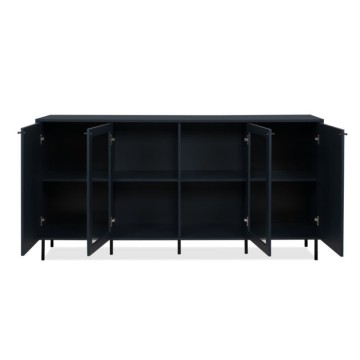 Buffet bleu marine 4 portes Caracas51A 180X40X90H