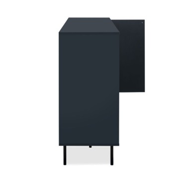 Buffet bleu marine 4 portes Caracas51A 180X40X90H