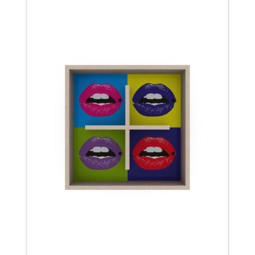 Bibliothèque suspendue Kiss 60x60x16 RF140101