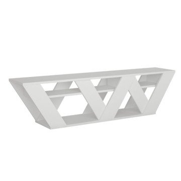 Meuble TV Ralla blanc 158x30x40h