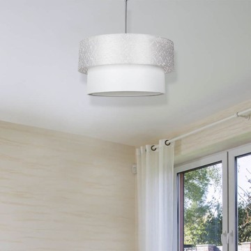 MDL2749 Lampe suspendue Polo en tissu gris