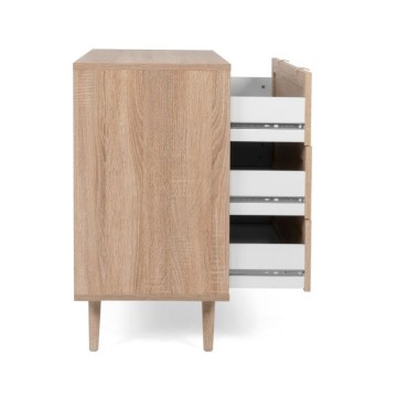 Commode Bali 03A 3 tiroirs en osier