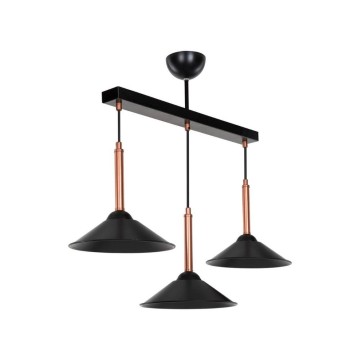 Lampe suspendue Mandarin MDL4221 avec abat-jour en métal noir