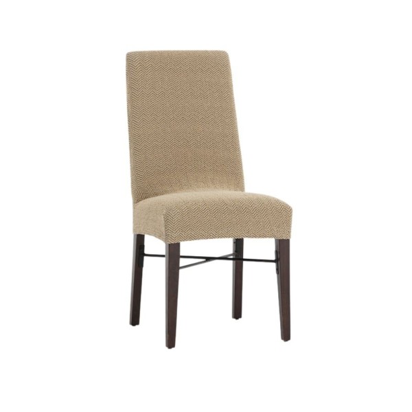 Housse de chaise beige Jaz Housse de chaise beige Jaz