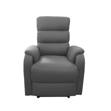 Fauteuil de relaxation manuel avec 8 points de massage Futura faux cuir gris