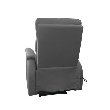 Fauteuil de relaxation manuel avec 8 points de massage Futura faux cuir gris