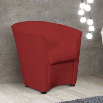 Fauteuil Tago riviera10 tissu rouge