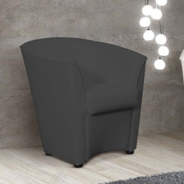 Fauteuil en tissu Tago riviera21 gris foncé