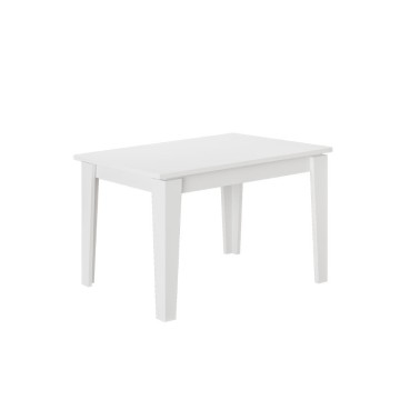 Table à rallonge Megaron blanc 120x80 cm