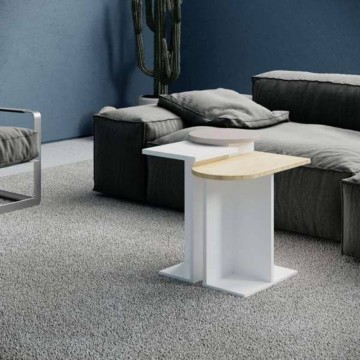 Table basse Mund trio chêne blanc moka clair