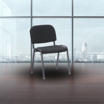 HI01NEW chaise de bureau noire pour salles d'attente et de conférence