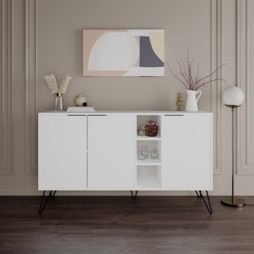 Buffet blanc 3 portes Clara 142x35,5x83h