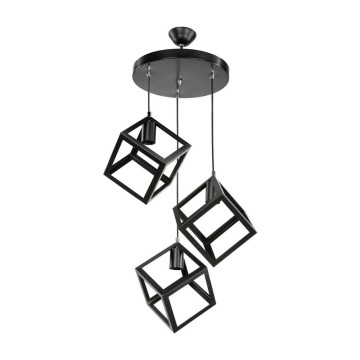 Lampe suspendue Agatha MDL3790 3 cubes noir