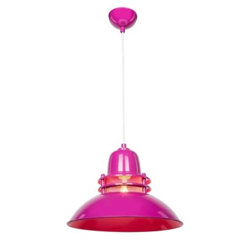 Lampe suspendue fuchsia de style industriel Tibet ASZ0872