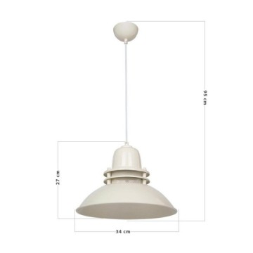 Lampe suspendue fuchsia de style industriel Tibet ASZ0872