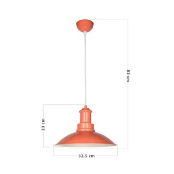 Lampe suspendue Tran orange ASZ0917