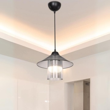 Diffuseur de lampe suspendue de style vintage et abat-jour fumé Inka ASZ1463