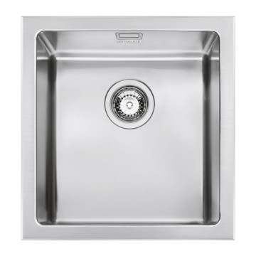 Smeg VQR40 évier inox brossé à un bac semi-encastré 40x46