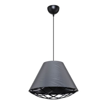 Plafonnier moderne avec abat-jour en tissu anthracite Ayda ASZ1560