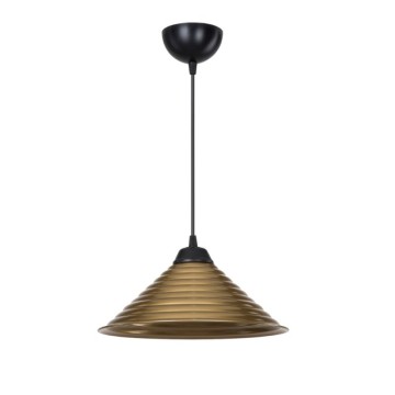 Sava ASZ1619 plafonnier avec abat-jour en métal bronze