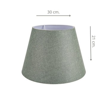 Abat-jour en tissu vert cône Tripod MDL2638
