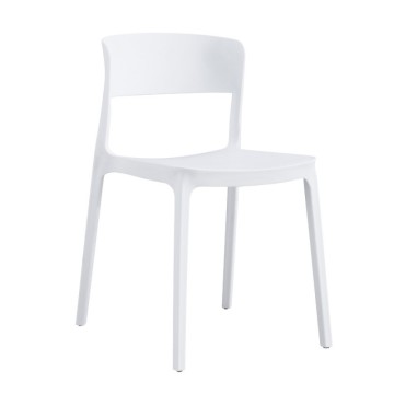 Chaise en polypropylène blanc design moderne Diaspro