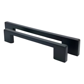 Poignée en abs noire pour armoire Isil EKP4020 128 mm