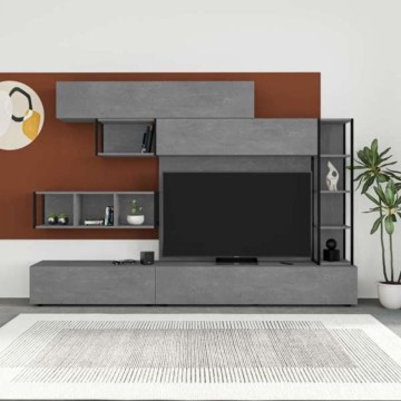 Mur de rangement 260 cm Couleur ciment Tronador
