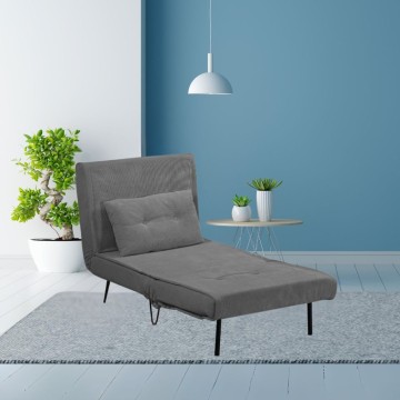 Fauteuil-lit Quarzo sans accoudoirs gris foncé