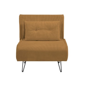 Fauteuil-lit Quarzo sans accoudoirs couleur moutarde