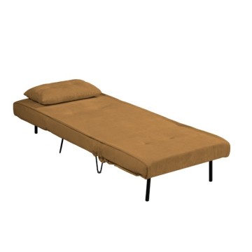 Fauteuil-lit Quarzo sans accoudoirs couleur moutarde