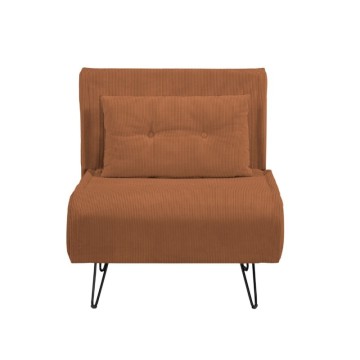 Fauteuil-lit Quarzo sans accoudoirs couleur rouille