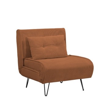 Fauteuil-lit Quarzo sans accoudoirs couleur rouille