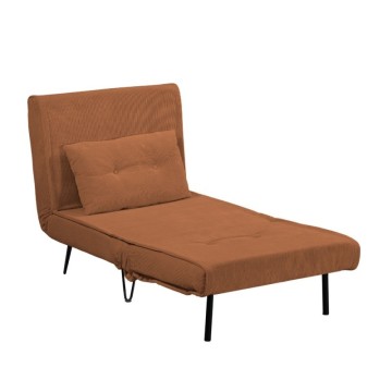 Fauteuil-lit Quarzo sans accoudoirs couleur rouille